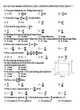 Bài tập trắc nghiệm Toán 7 - Chương 3 Hình học trực quan